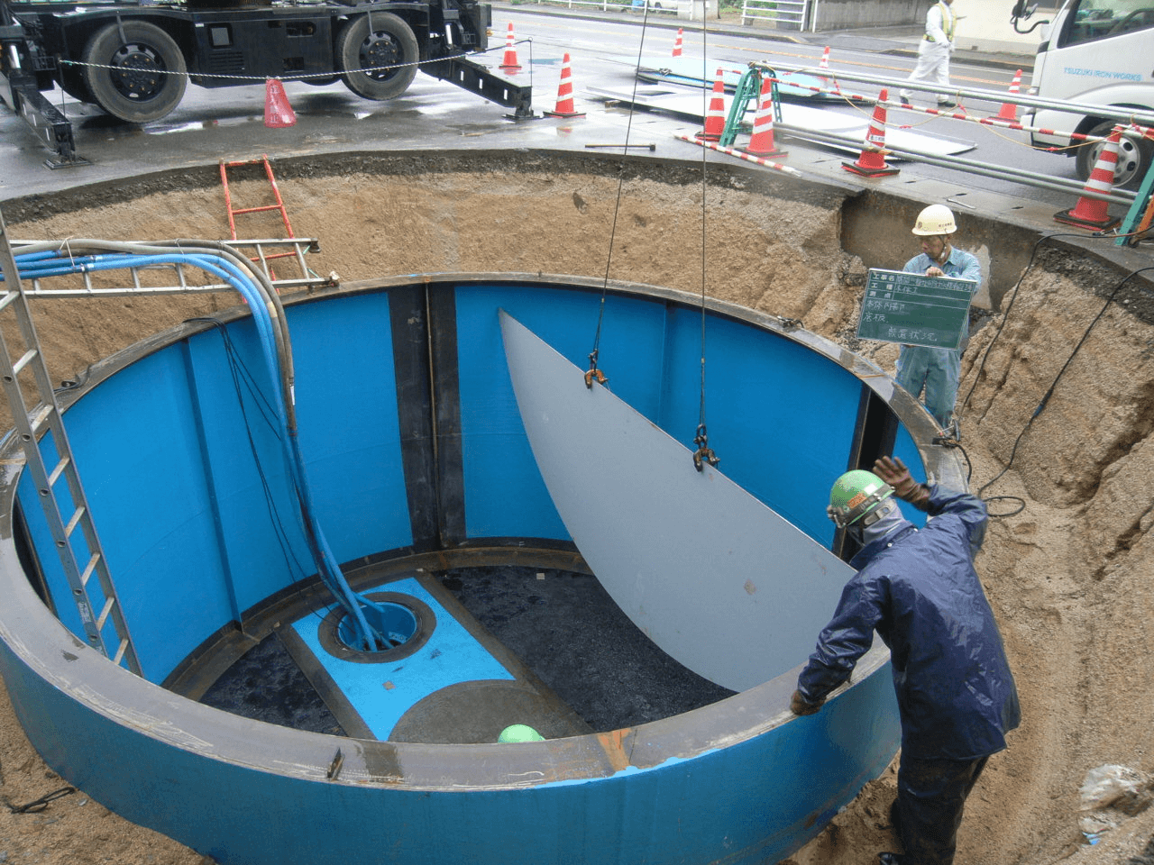 菊間種地区防火水槽新設工事 完成写真